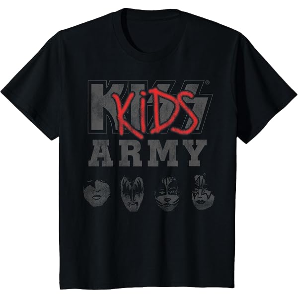 Amazon.com: KISS - in The Lines T-Shirt : Clothing, Shoes & Jewelry